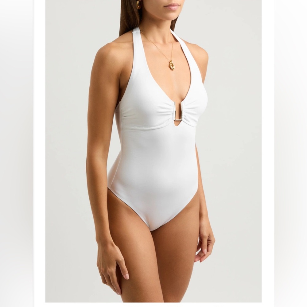 New Melissa Odabash Tampa Halterneck One Piece Swimsuit